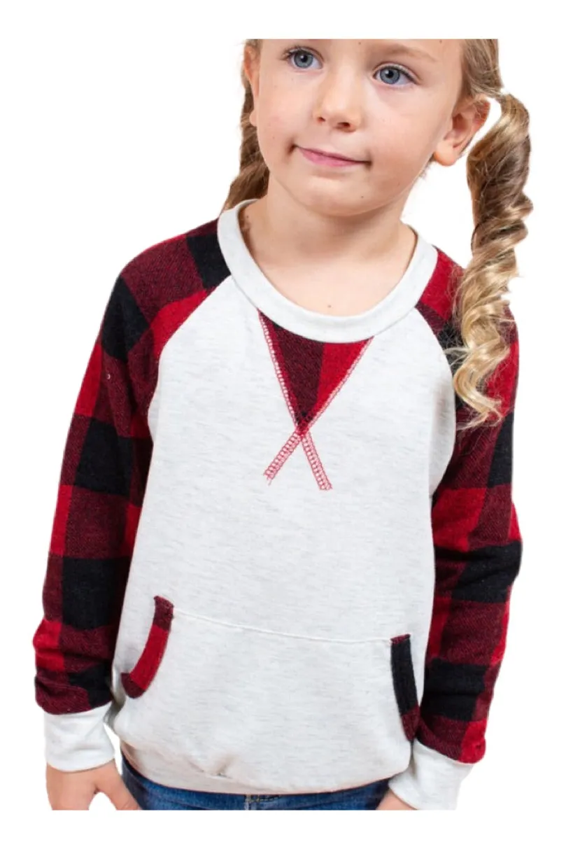 Kids Buffalo Solid Checkered Top Style 4556