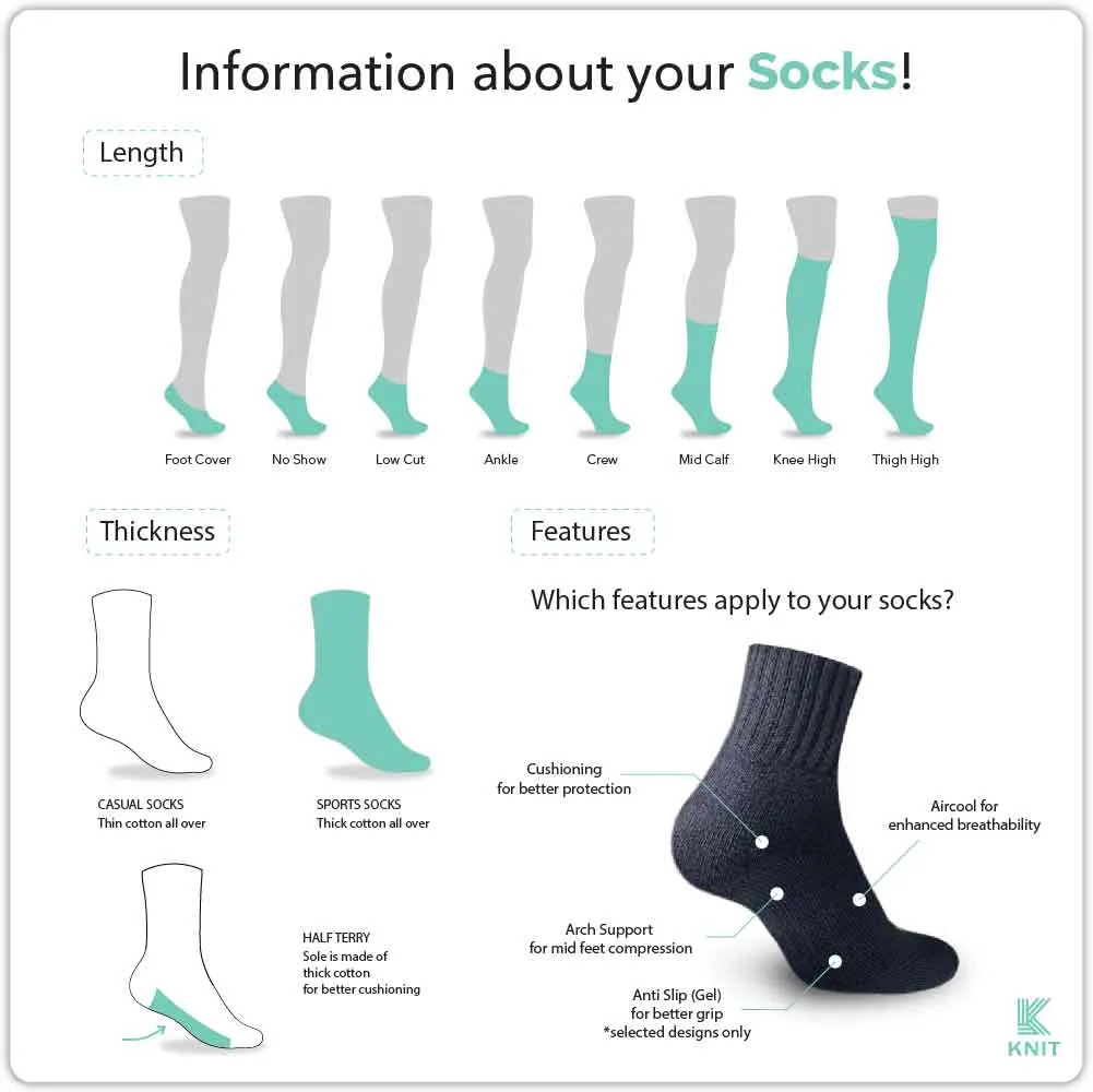 Knit Men's Dog Cotton Light Performance Ankle Socks 1 pair KMC3405