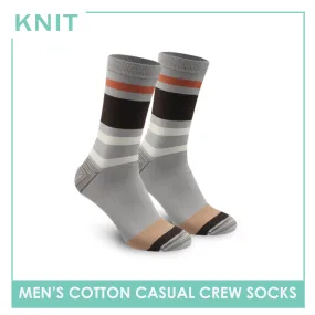 Knit Men's Retro Cotton Light Performance Crew Socks 1 pair KMC2402
