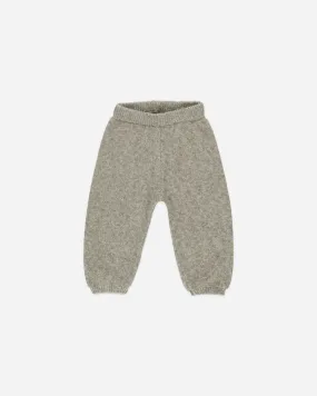 KNIT PANT || HEATHERED LAUREL