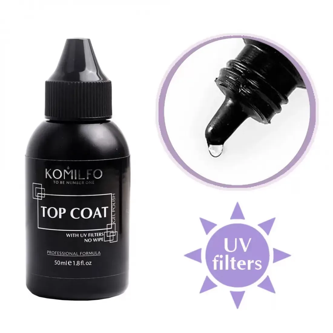 Komilfo No Wipe Top With UV Filters
