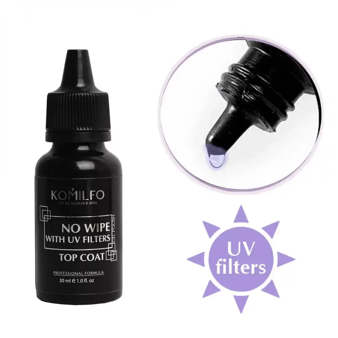 Komilfo No Wipe Top With UV Filters