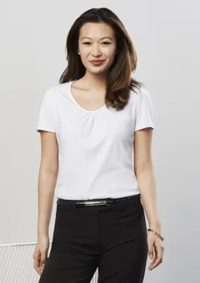 Ladies Short Sleeve Chic Top K315LS