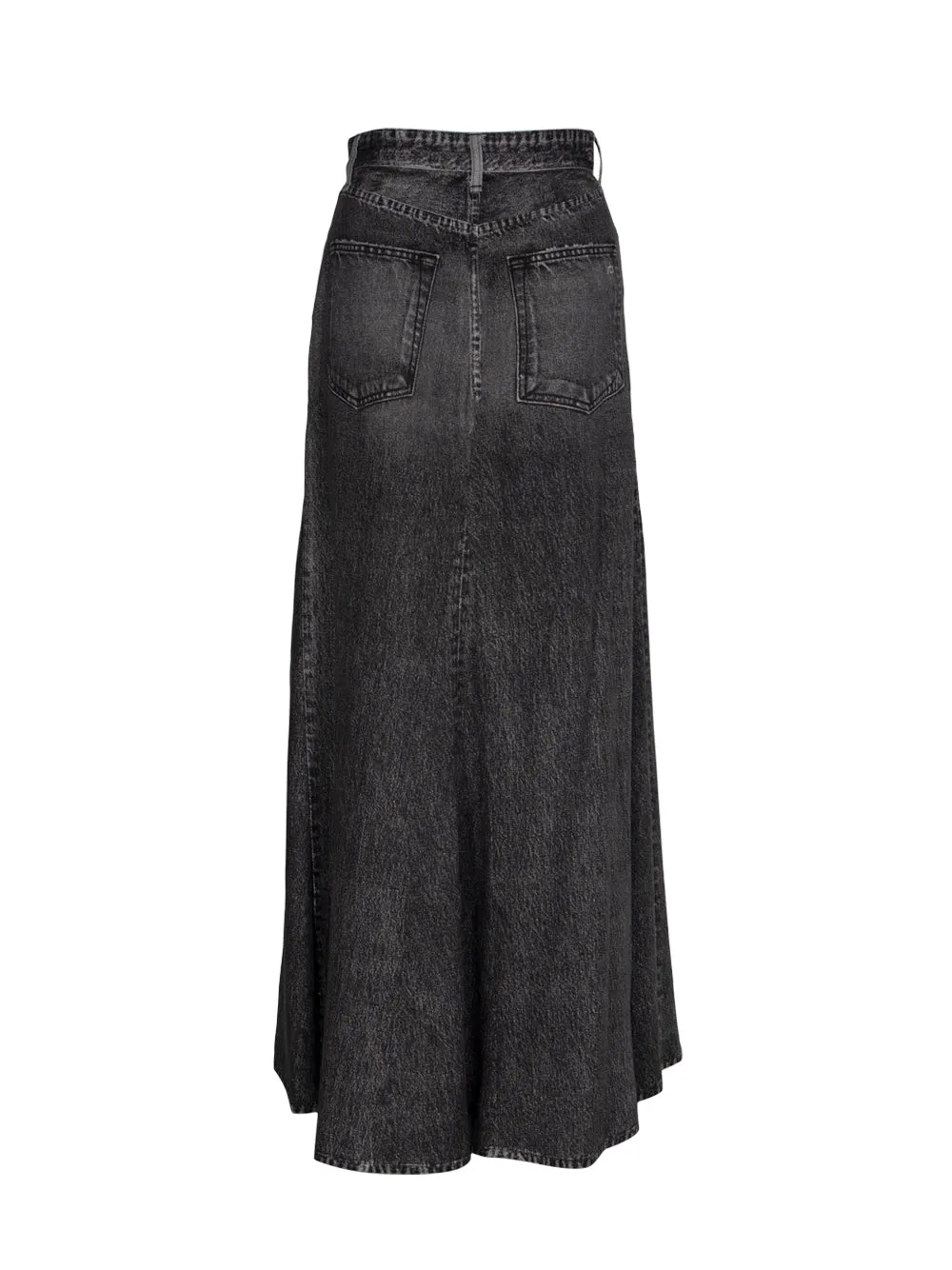 Liquid Miramar Maxi Skirt (Black Magic)