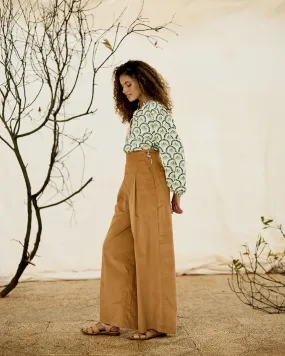 Long Culottes - Toffee Corduroy