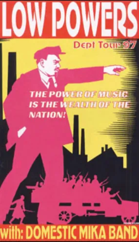 Low Powers Dept Tour 1997 Domestic Mika Band Silkscreen Print by Frank Kozik