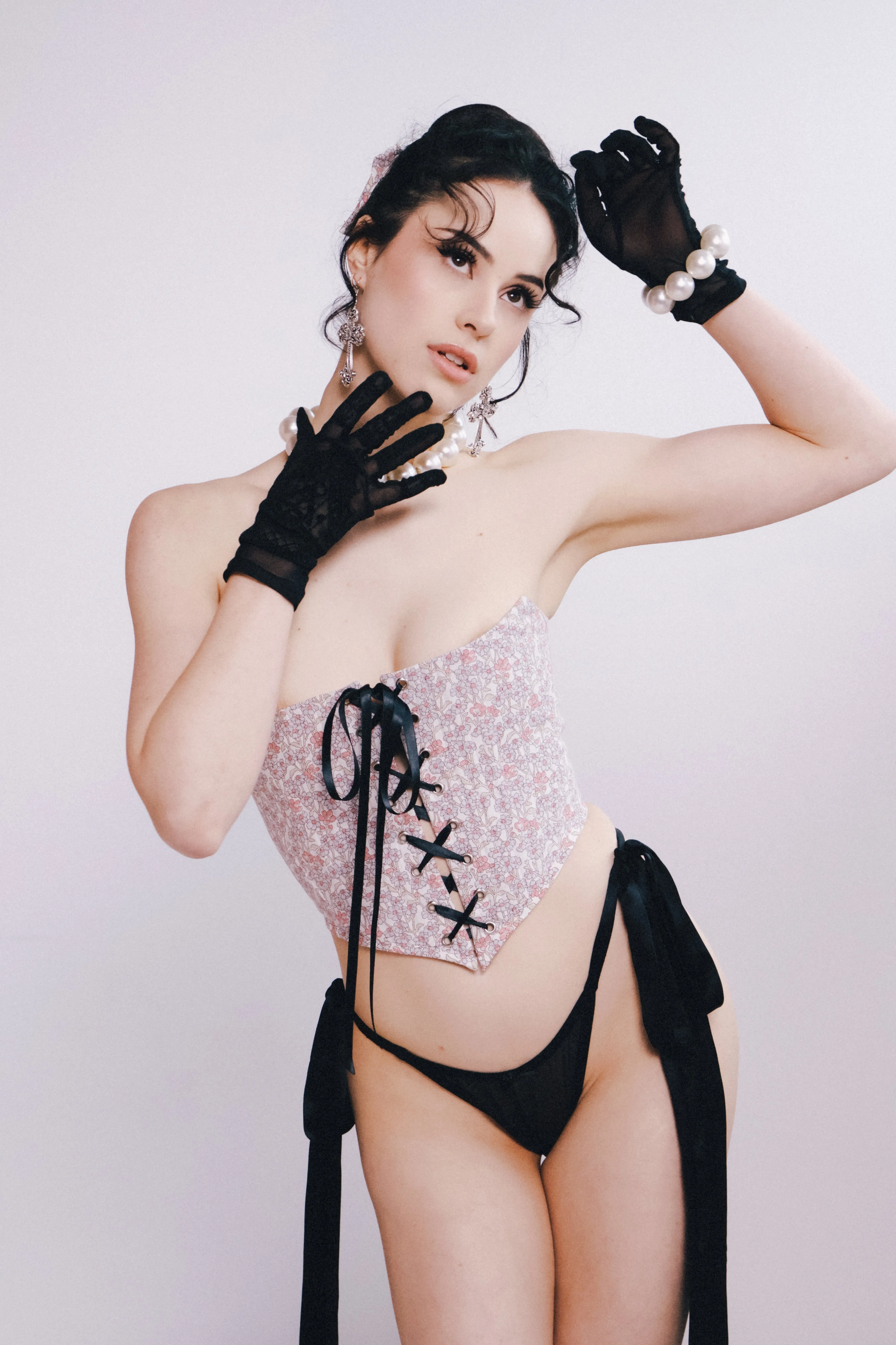 Luella Corset Floral Cotton