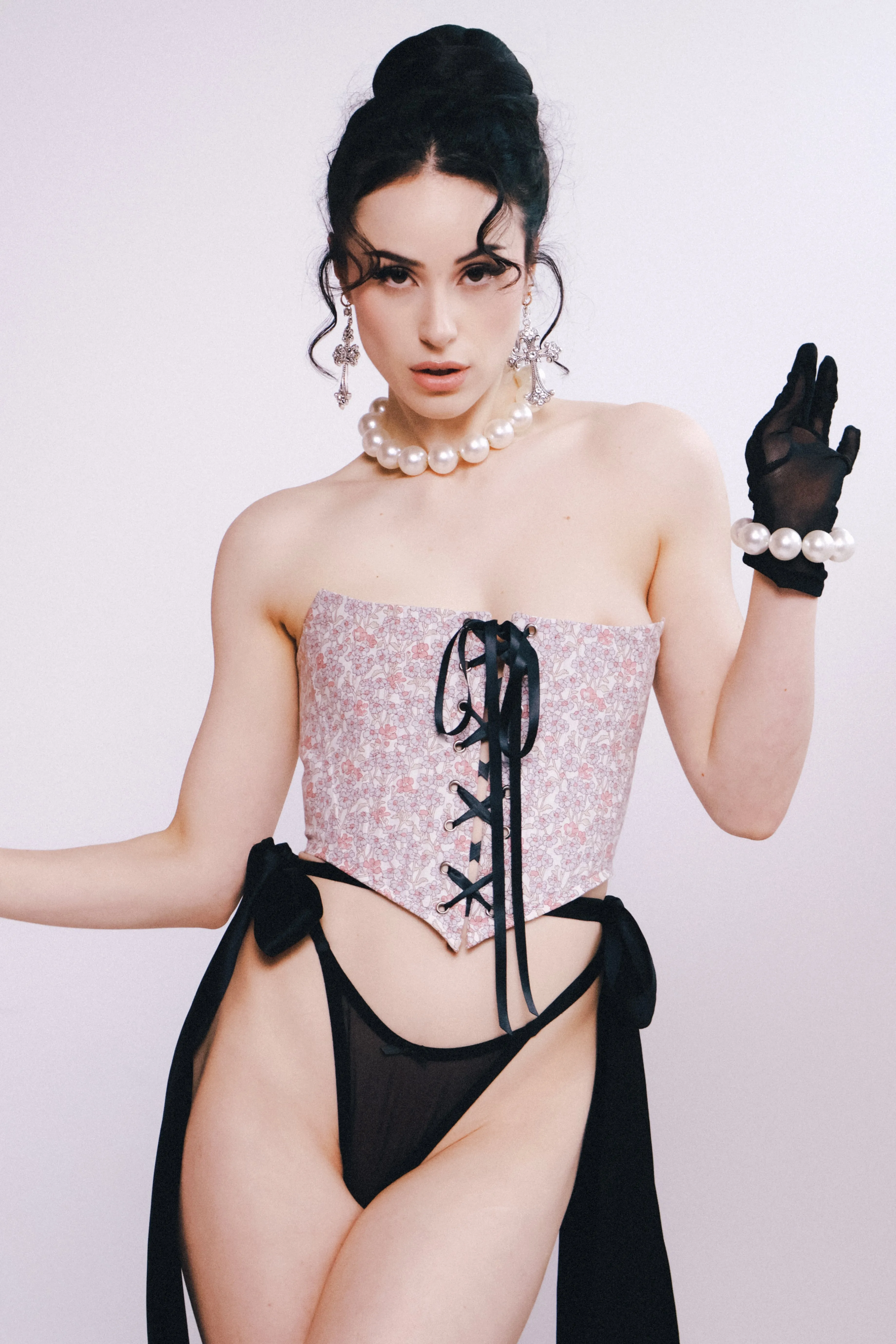 Luella Corset Floral Cotton