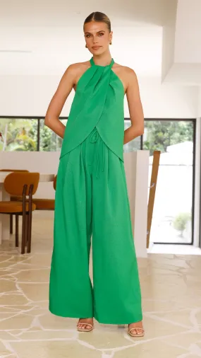 Melinda High Waist Pants - Green