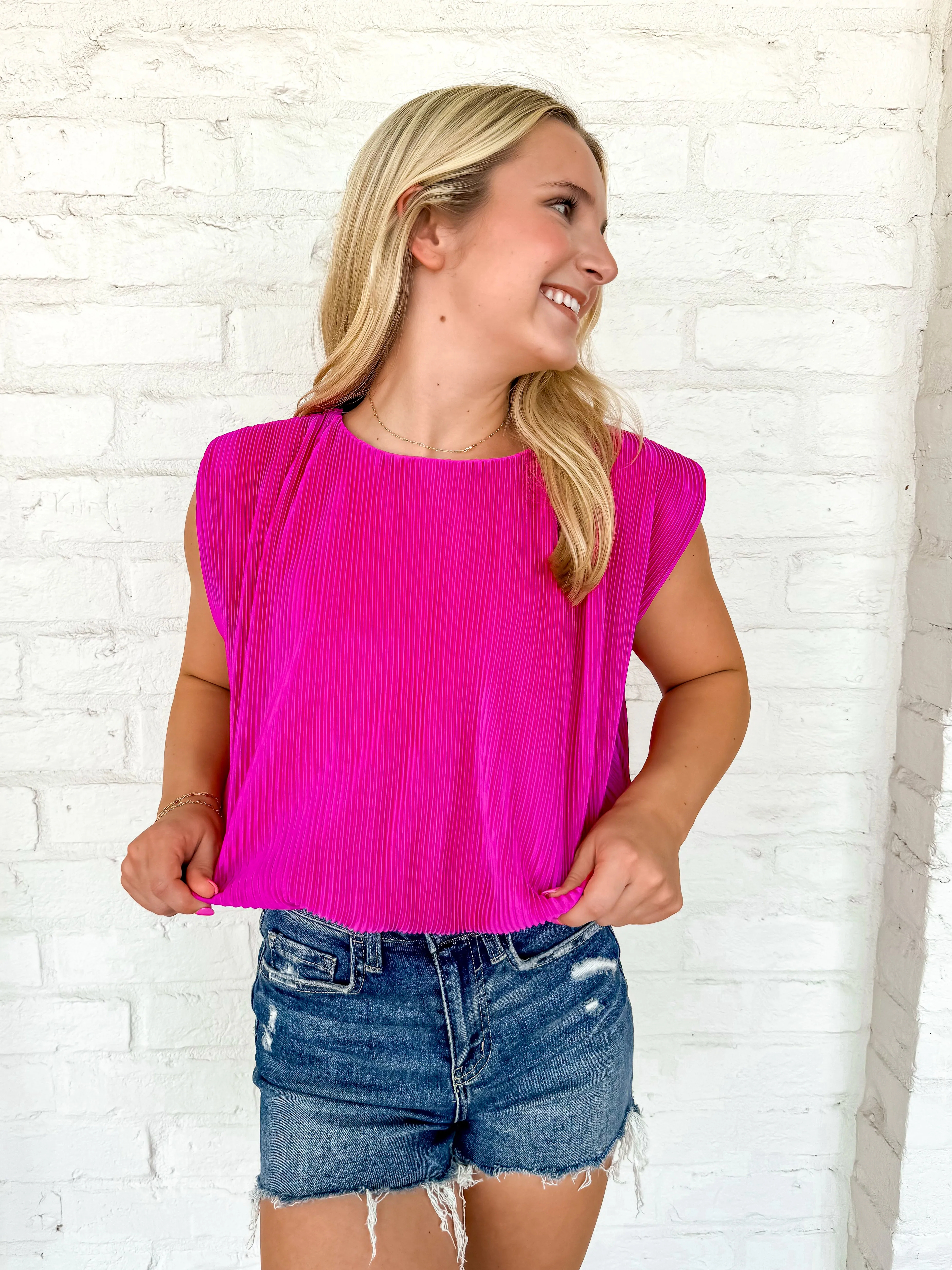 Midnight Dreams Top Fuchsia