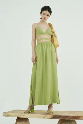 Miranda Linen Bralette and Maxi Skirt