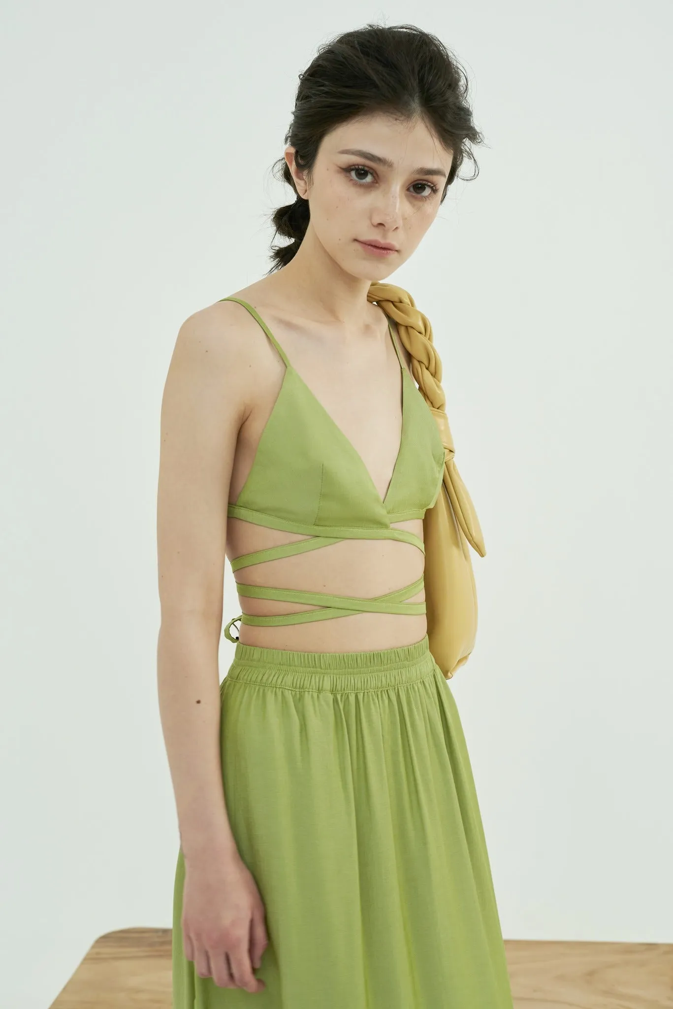 Miranda Linen Bralette and Maxi Skirt