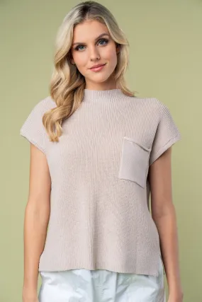 Mock Neck Knit Top