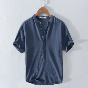 Monte Carlo Cool Breeze Linen-Cotton Shirt