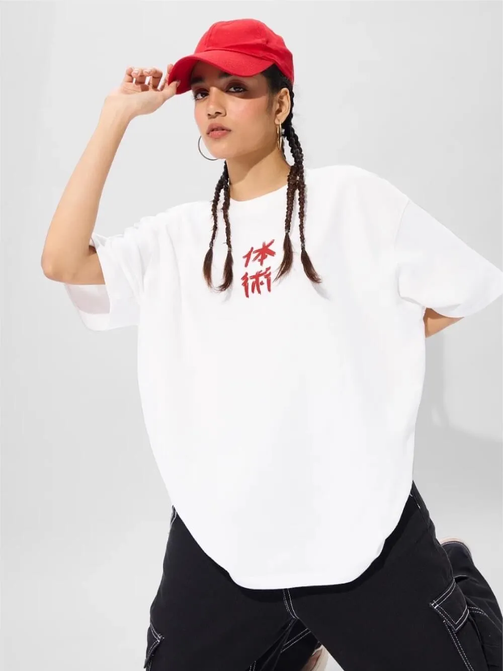 Naruto Drunken Fist Graphic Printed High Quality Womens Drop Shoulder Tee Legacy Boutiques Dhaka