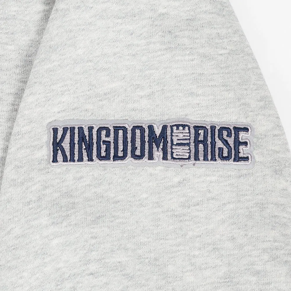 NBA ORLANDO MAGIC CITY EDITION 24-25 WOMEN'S RIB FLC CROPPED PO HOODIE (HEATHER GREY/MIDNIGHT NAVY)