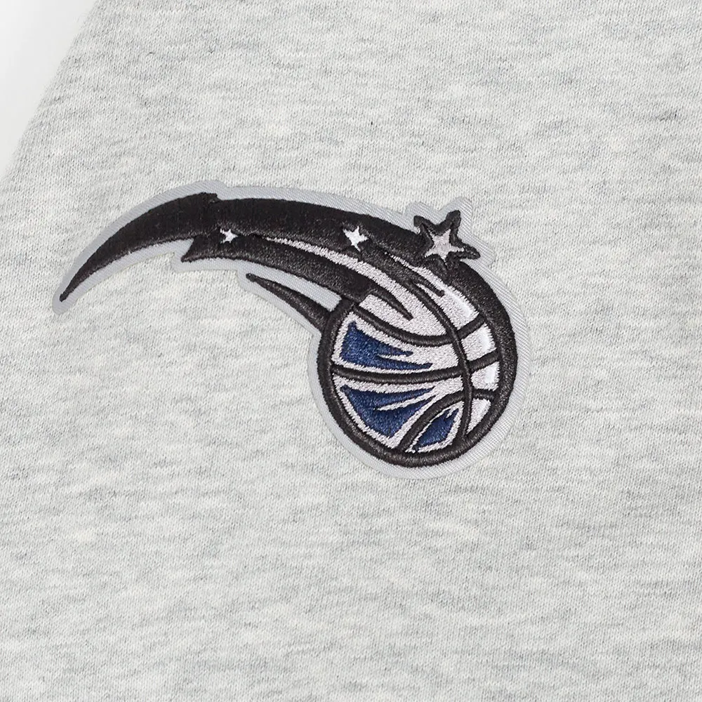 NBA ORLANDO MAGIC CITY EDITION 24-25 WOMEN'S RIB FLC CROPPED PO HOODIE (HEATHER GREY/MIDNIGHT NAVY)