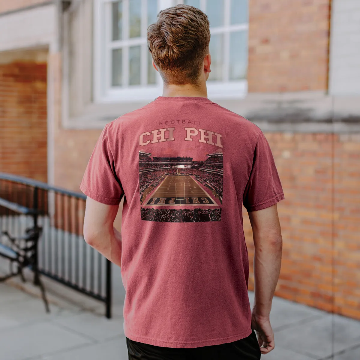 New! Chi Phi Limited Edition Comfort Colors Stadium Spirits Short Sleeve Tee