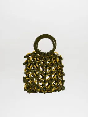 Omegna Handbag Green/ Yellow