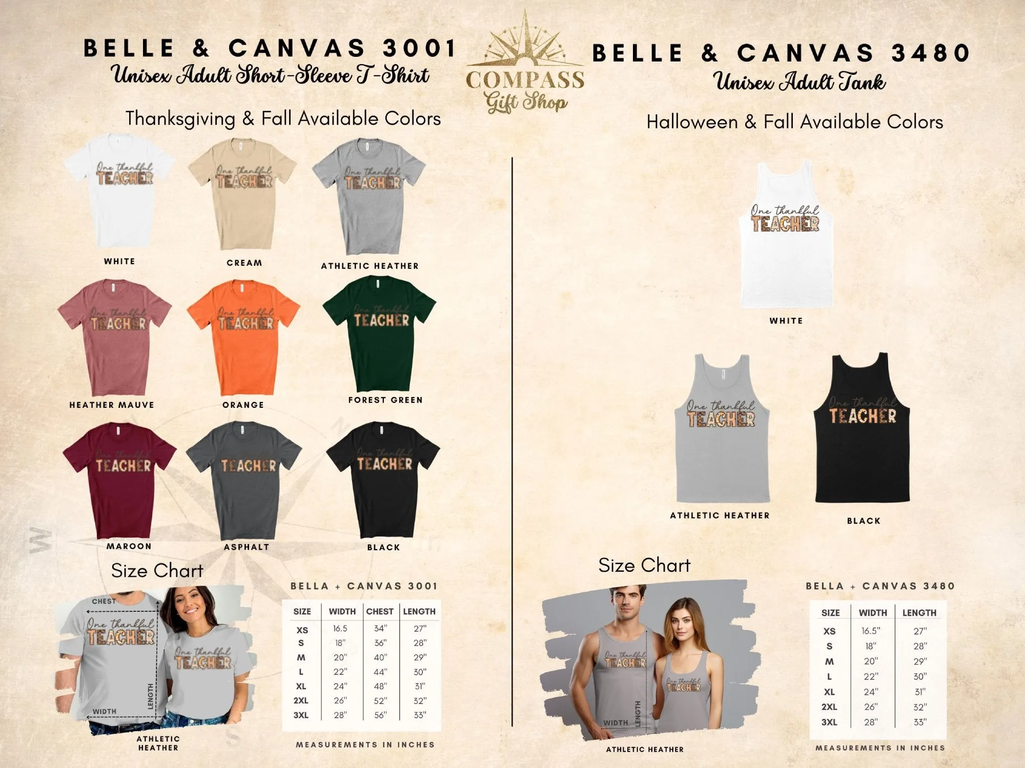 One Thankful Teacher Shirt,Tank, Sweatshirt and Matching Family Shirts. Perfect for a Fall, Autumn or Thanksgiving Gift