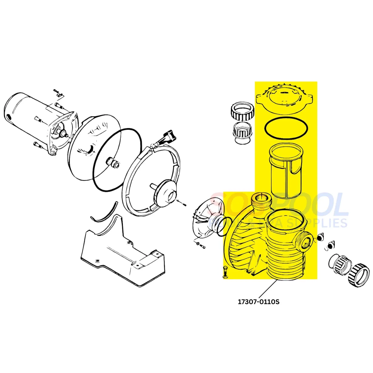 Pentair Tank Body Sta-Rite Max-E-Pro and Intelliflo Pumps | 17307-0110S