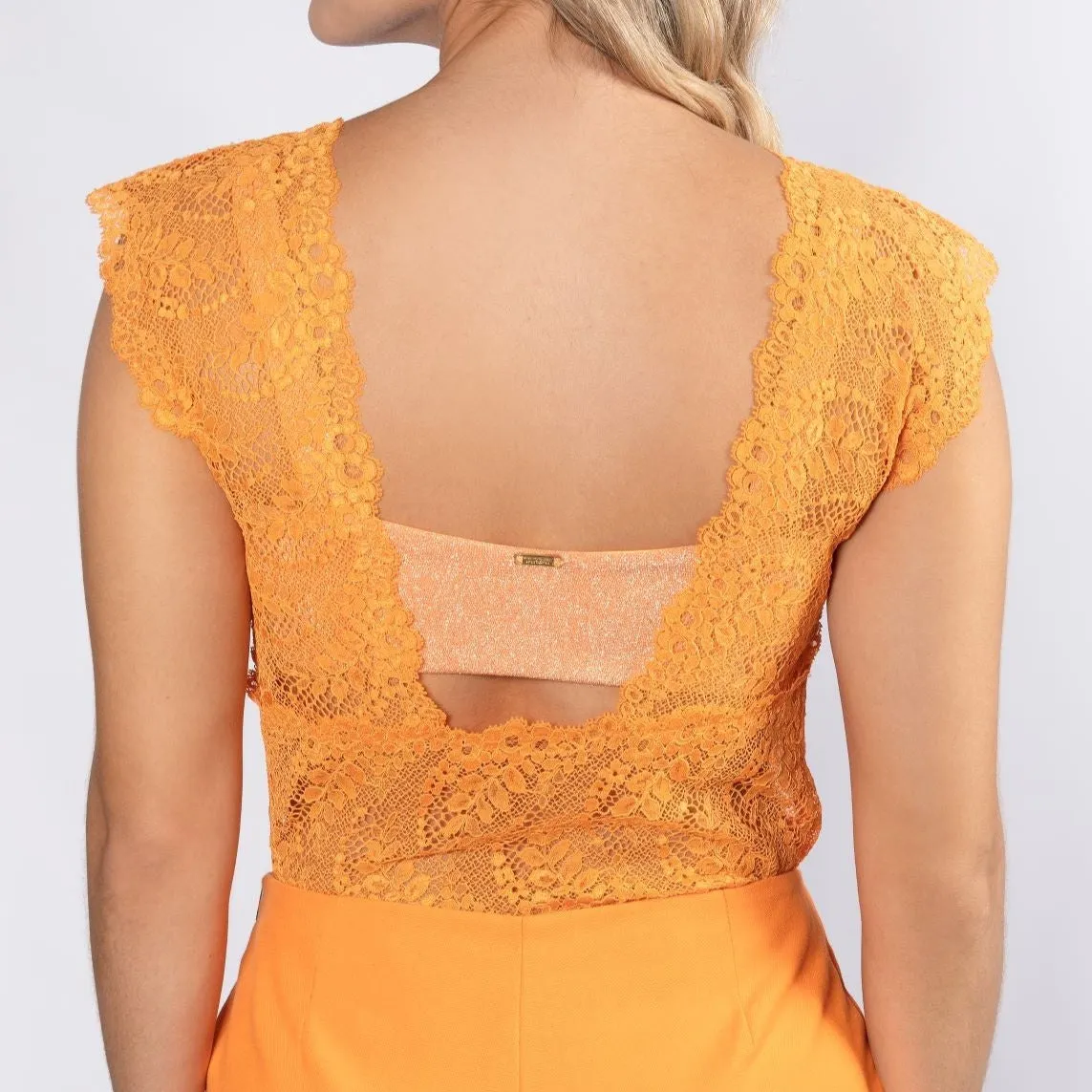 Primula Lace Top - Orange