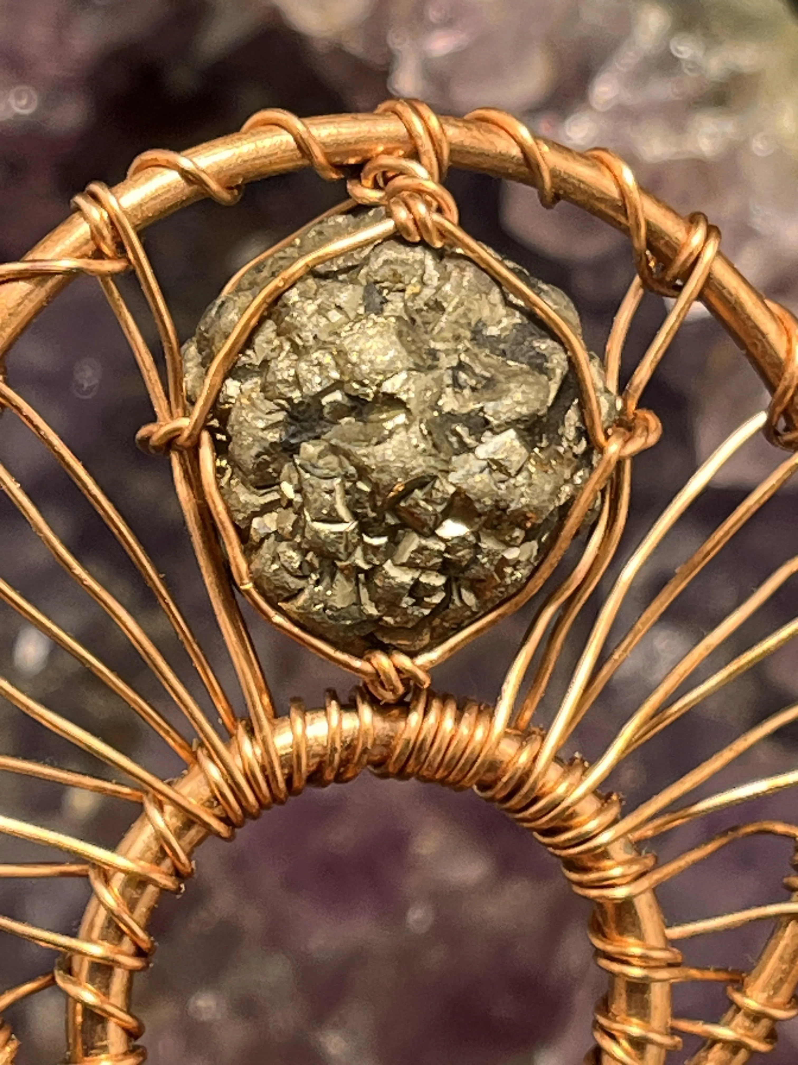 Prophecy Stone and Golden Prophecy "Marcasite/Pyrite" Stone Pocket Copper Ankh