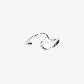 Pura Vida Ear Cuff Wave Silver One Size