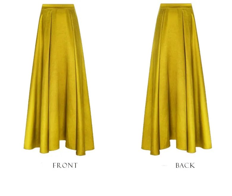 PURITY  Elegant Luxury Vintage gold jacquard sleeveless top and maxi skirt set- Proudy