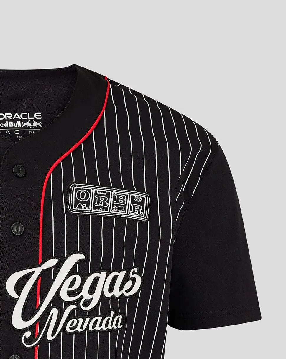 Red Bull Racing F1 Special Edition Las Vegas GP Baseball Jersey - Black