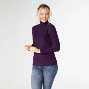 Reign Long Sleeve Turtleneck - Italian Plum - Final Sale