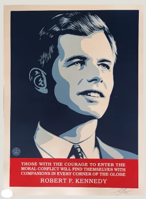 RFK Robert F Kennedy Silkscreen Print by Shepard Fairey- OBEY
