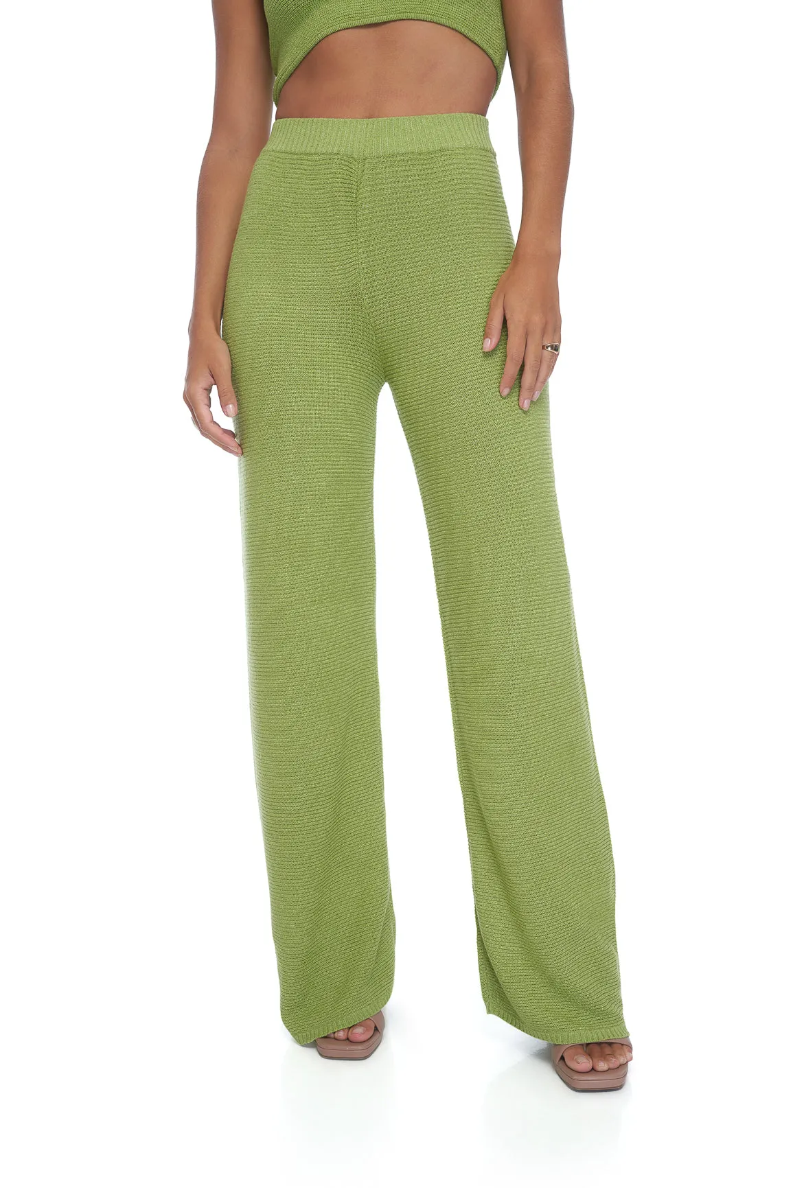 Rhoda Knit Pant - Lime