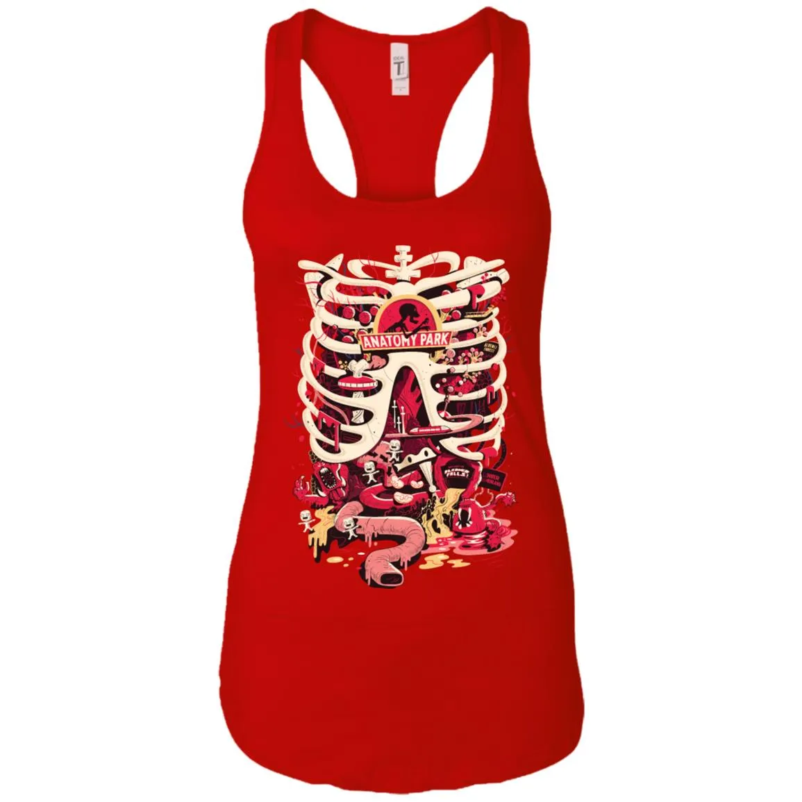 Rick And Morty Anatomy Park Skeleton Women Tank