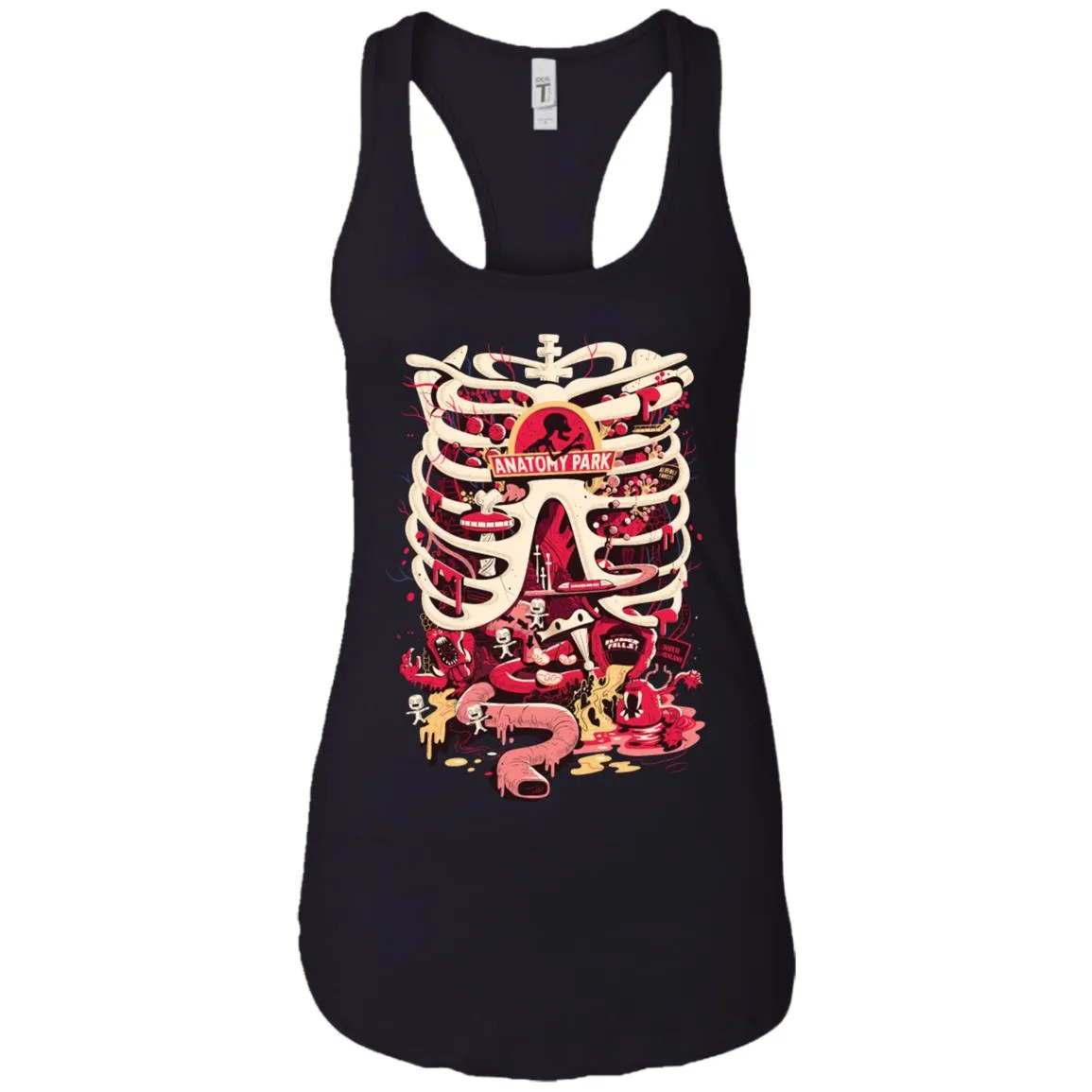 Rick And Morty Anatomy Park Skeleton Women Tank