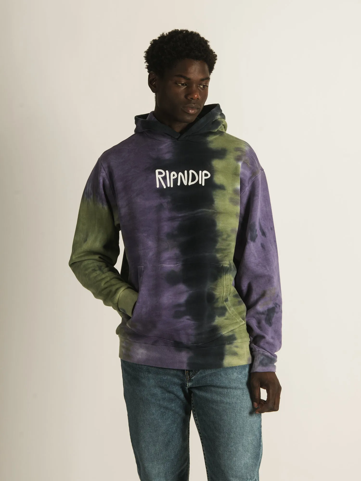 RIP N DIP RND RUBBER LOGO HOODIE  - CLEARANCE
