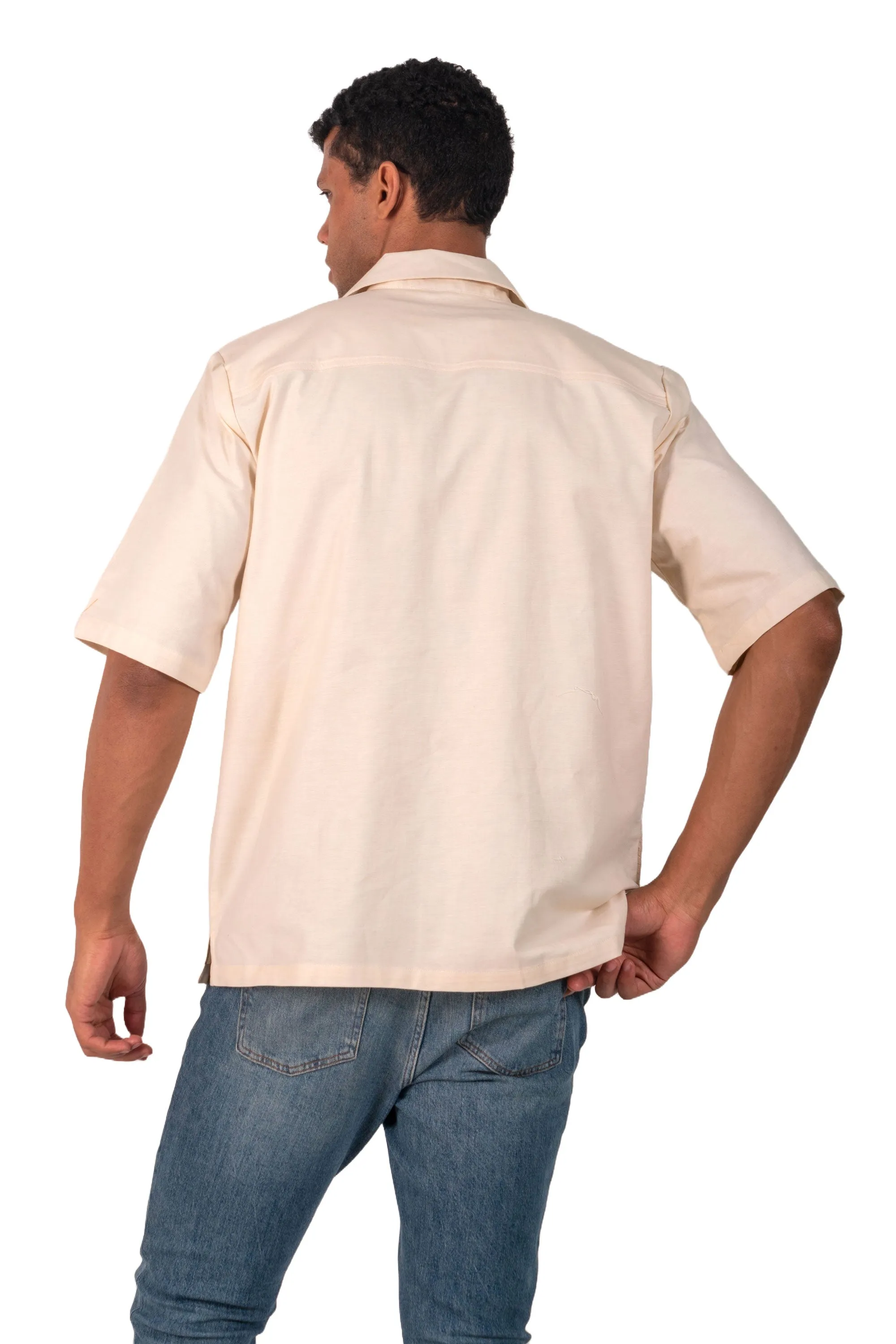 Roman Men's Crochet Relaxed Fit Shirt