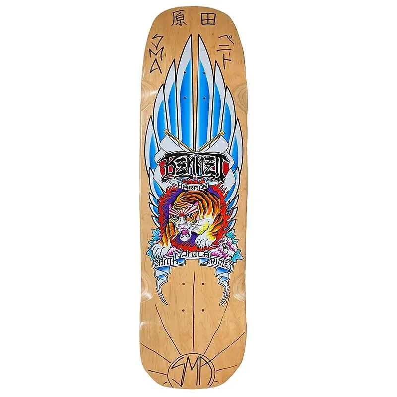 Santa Monica Airlines 9" x 33" (SMA) BENNET TIGER HARADA Signed & Number 7 of 10 Skateboard Deck