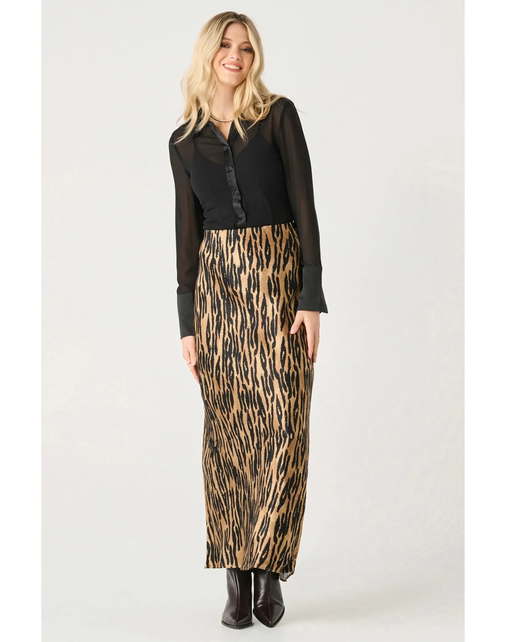 Satin Maxi Skirt