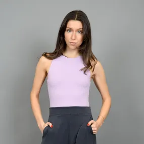 SECOND SKIN BY RD STYLE WOMEN'S ROXANNA SLEEVELESS CREWNECK BODYSUIT-  DUSTY MAUVE