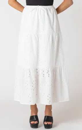 Skirt -  Room 34 (Dex) Embroidered Eyelet Maxi Skirt