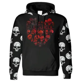 Skull A Holic Gothic Couple All Over Print Unisex Pullover Hoodie