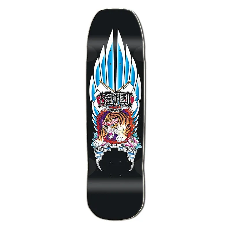 SMA Bennet Harada Tiger Limited Edition Skateboard Deck - 9" Black Dipped