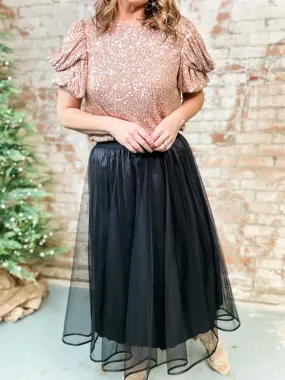 Sommer Tulle   Satin Skirt - FINAL SALE