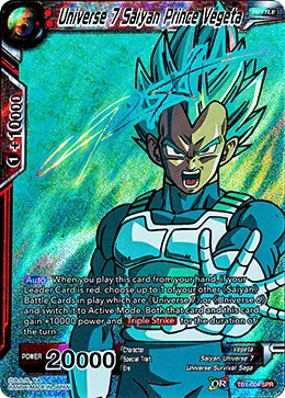 SPR - Alternate TB1-004 Universe 7 Saiyan Prince Vegeta