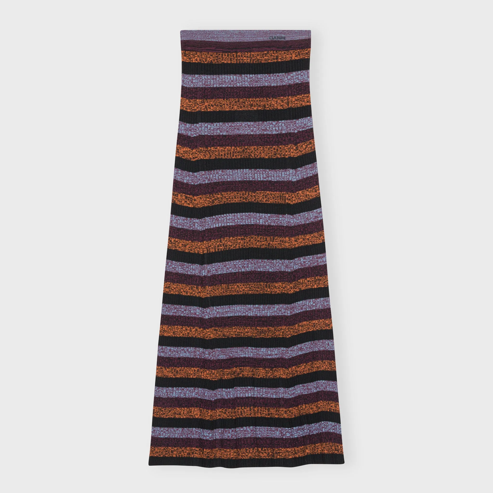 Sprayed Merino Rib Maxi Skirt