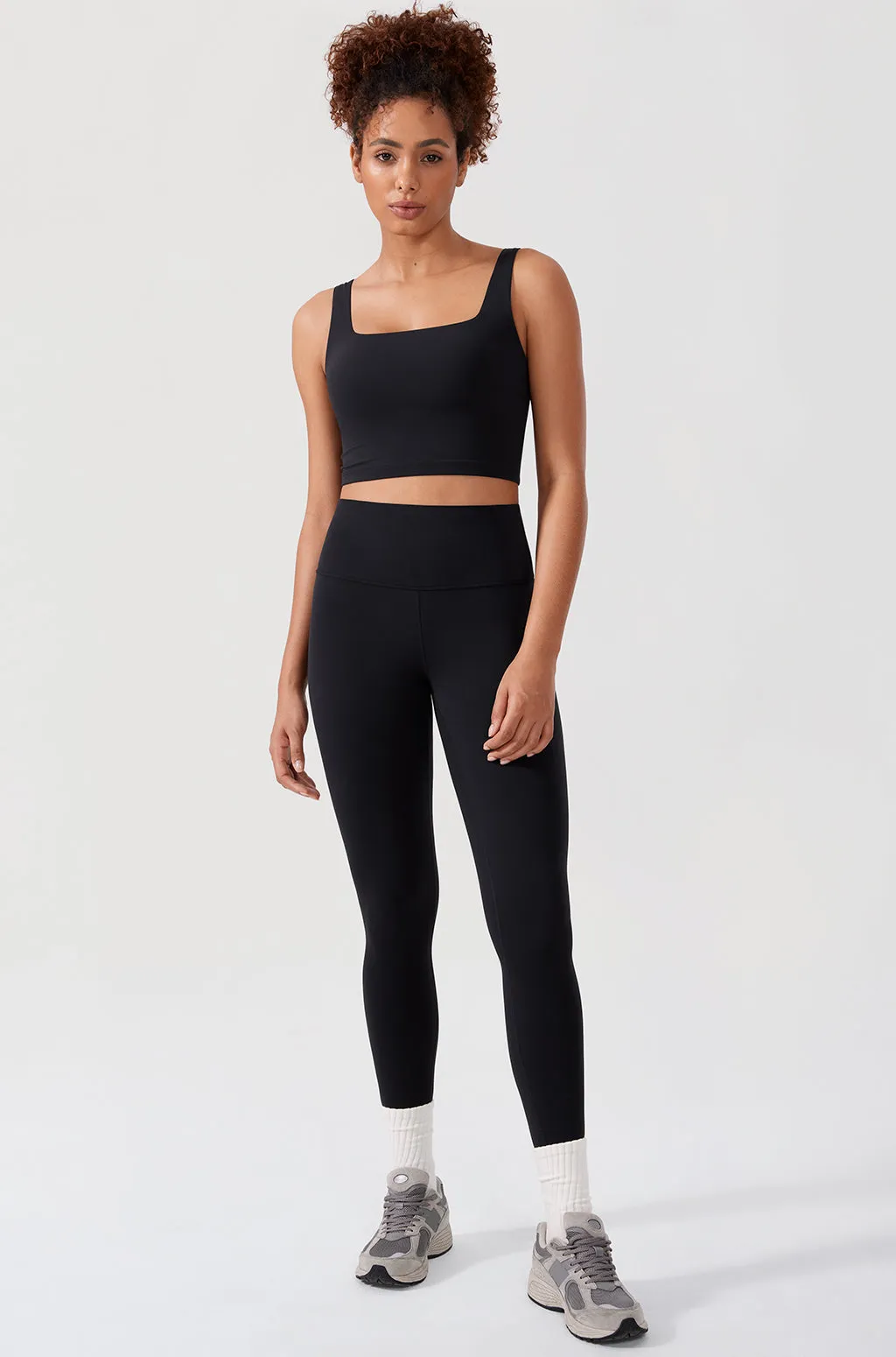 Square Neck Longline Sports Bra
