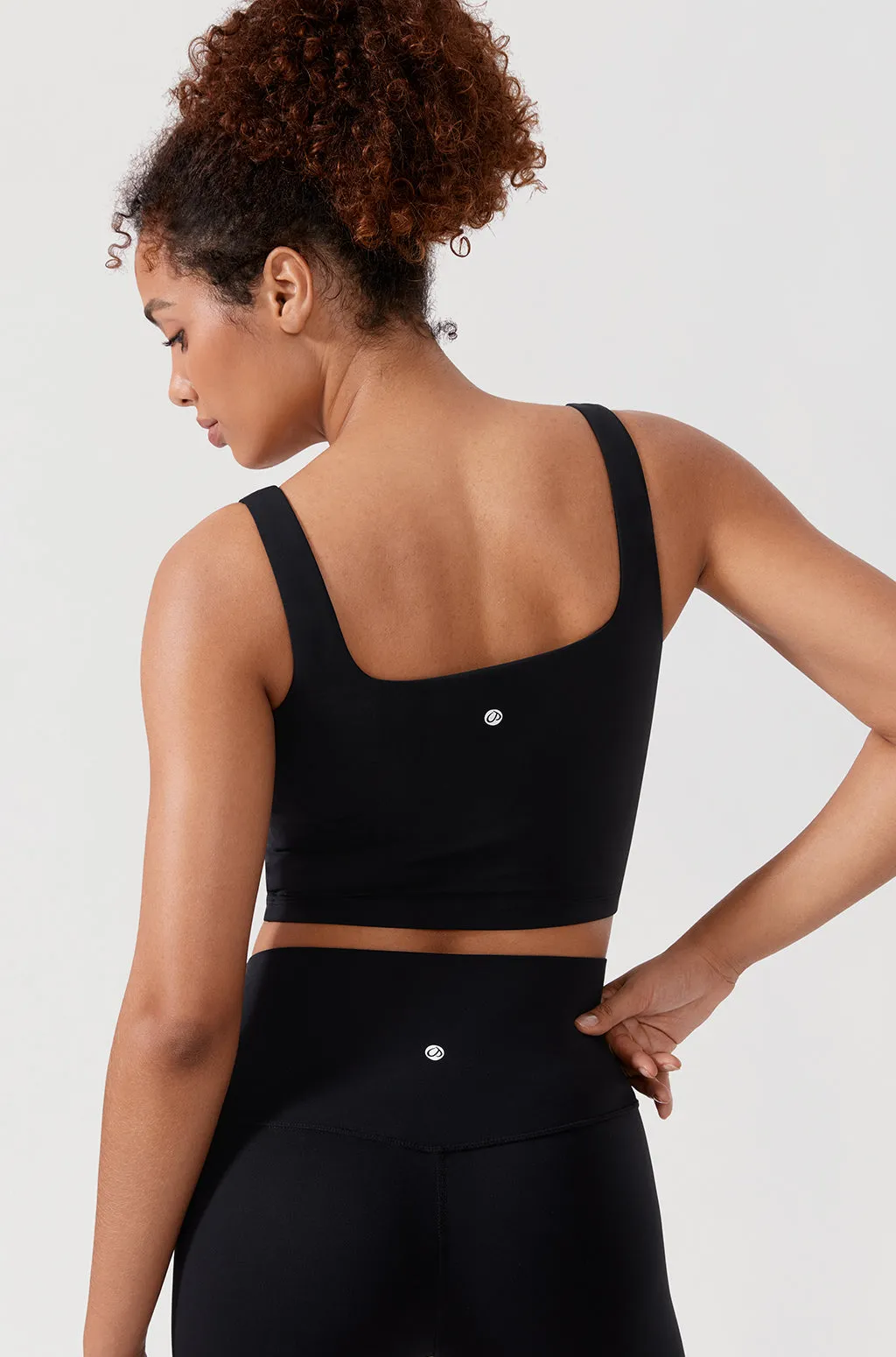 Square Neck Longline Sports Bra