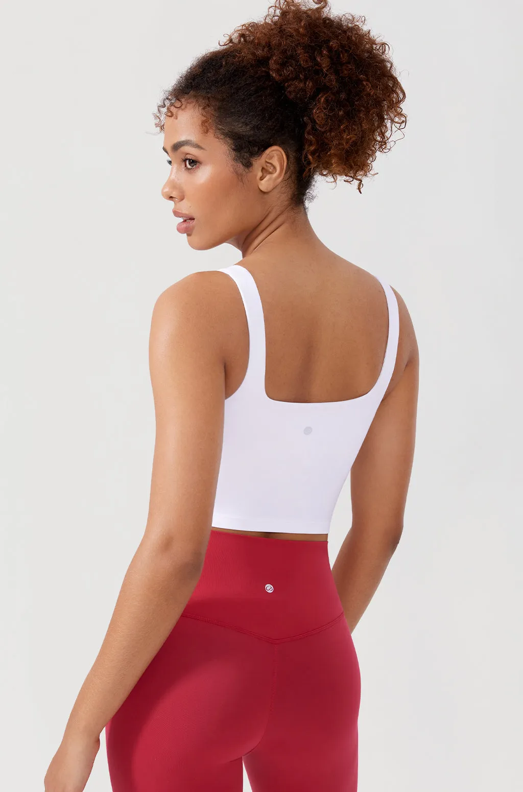 Square Neck Longline Sports Bra