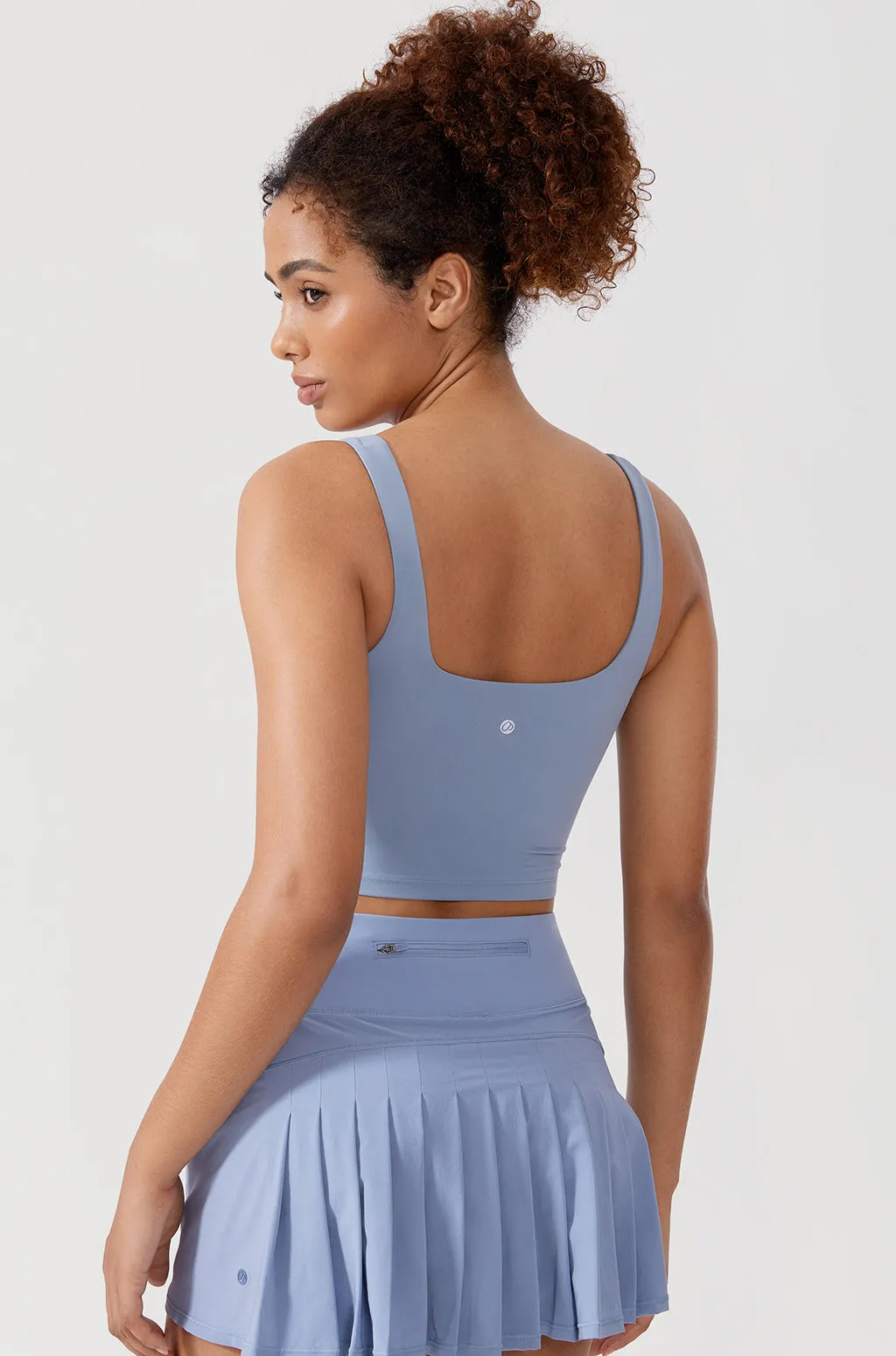 Square Neck Longline Sports Bra